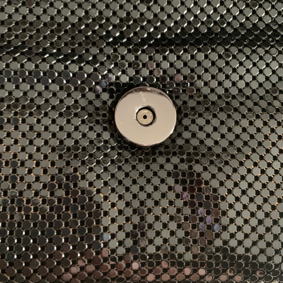 CACHE  BLACK SEQUIN PURSE WITH RED " LIPS " EUC, Worn Once - Picture 4 of 9